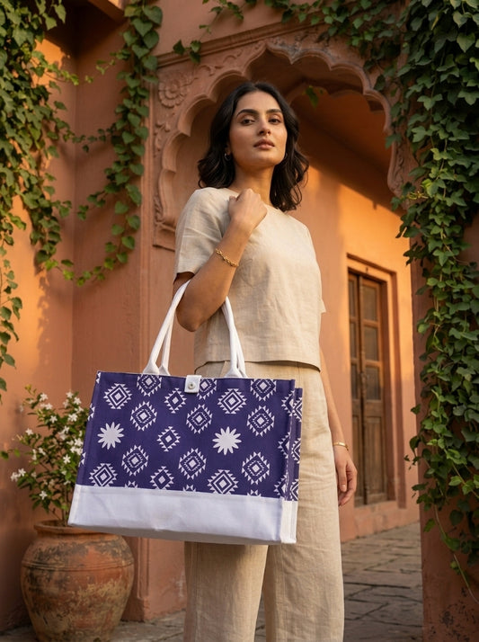Aztec Bloom Tote Bag